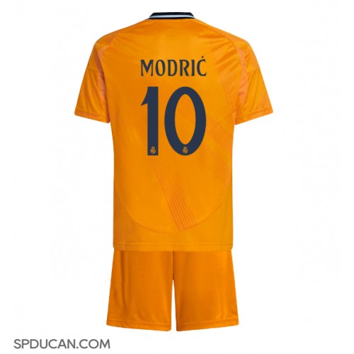 Dječji Nogometni Dres Real Madrid Luka Modric #10 Gostujuci 2024-25 Kratak Rukav (+ Kratke hlače)